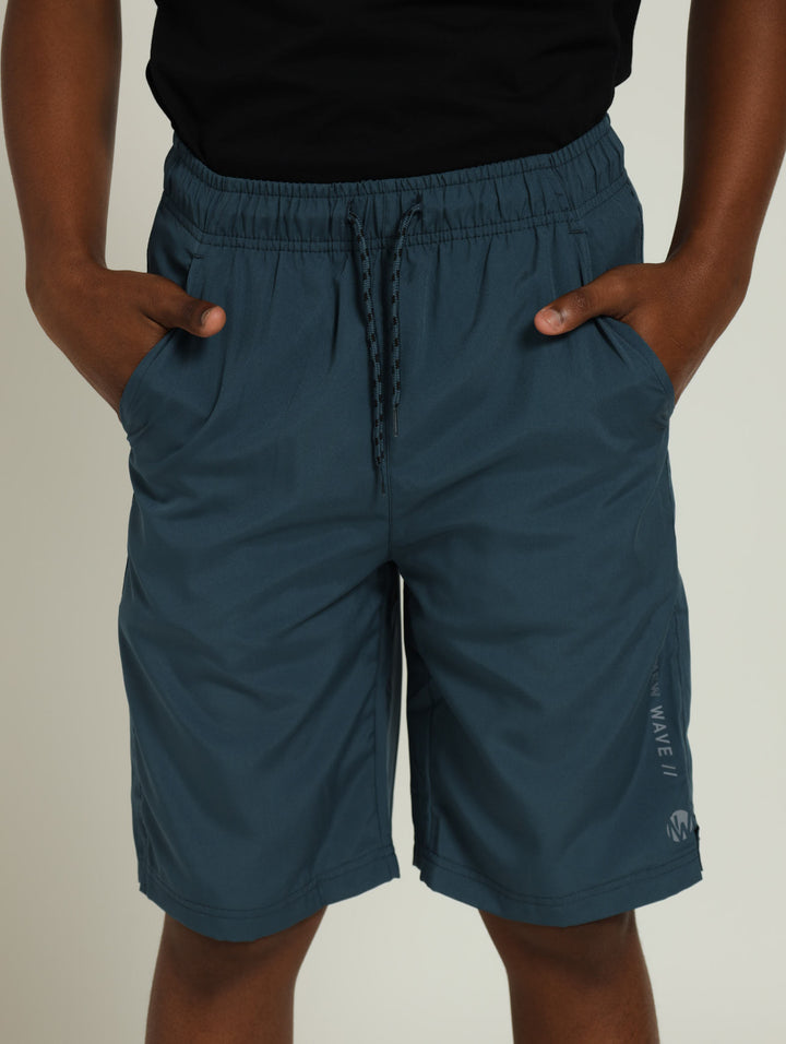 Boys Microfiber Shorts - Teal