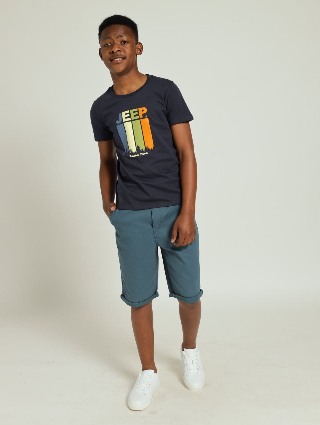 Boys Graphic Tee - Navy