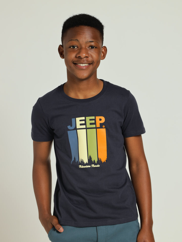 Boys Graphic Tee - Navy