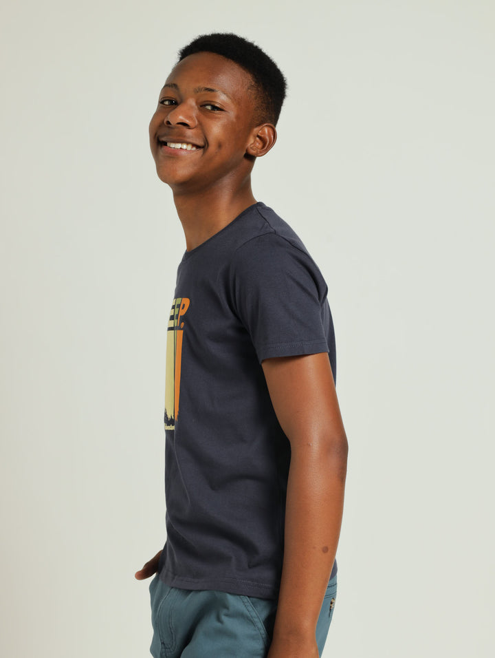 Boys Graphic Tee - Navy