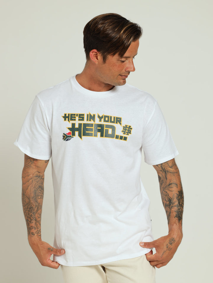 He's In Your Head Tee - White