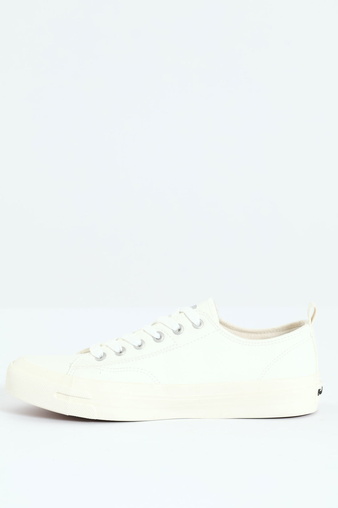 Urban Basic Vulcanised Lace Up Sneaker - White/White