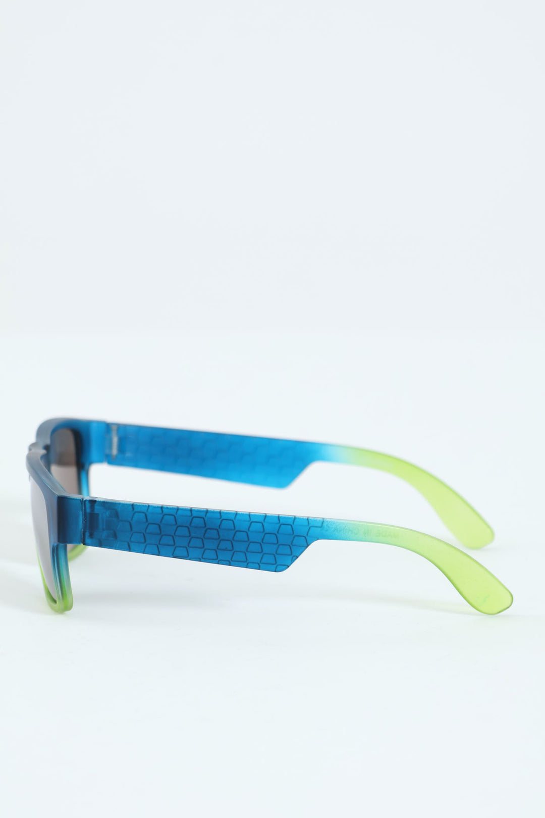 Pre-Boys Matte Crystal Ombre Wayfarer Sunglasses - Green