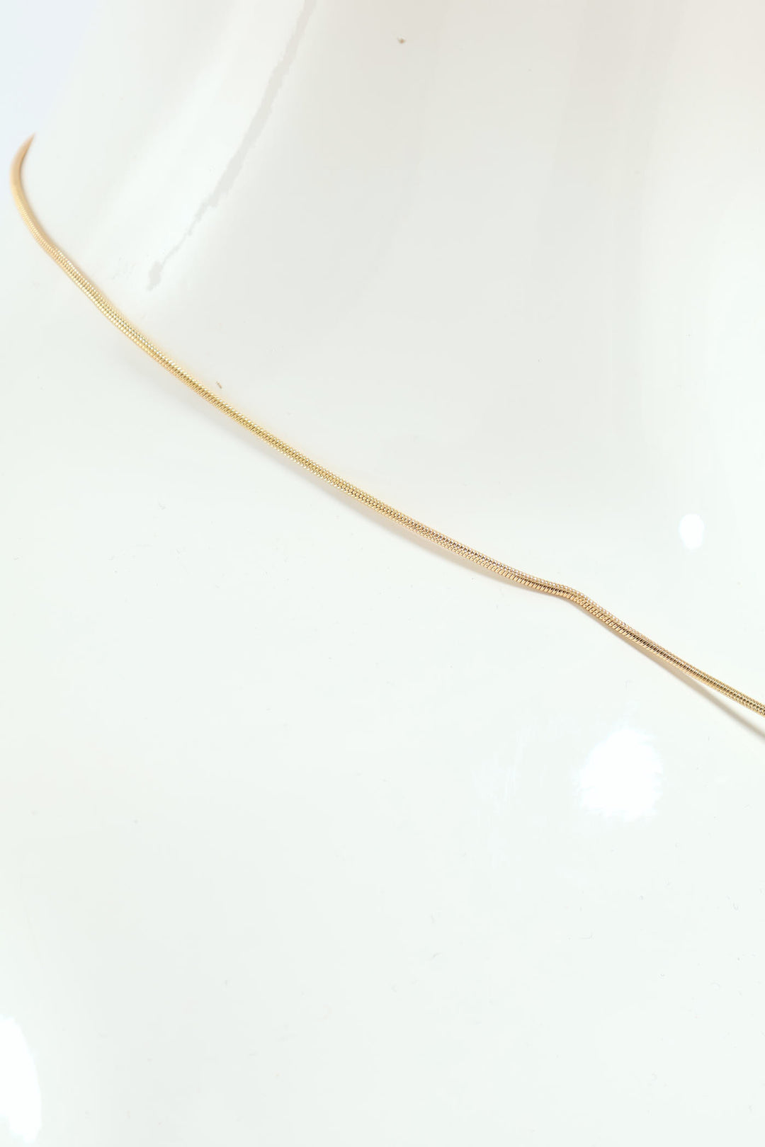 Blue Blush Gold Bead Necklace - Gold