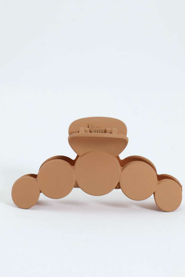 Bubble Matte Hair Clip - Caramel