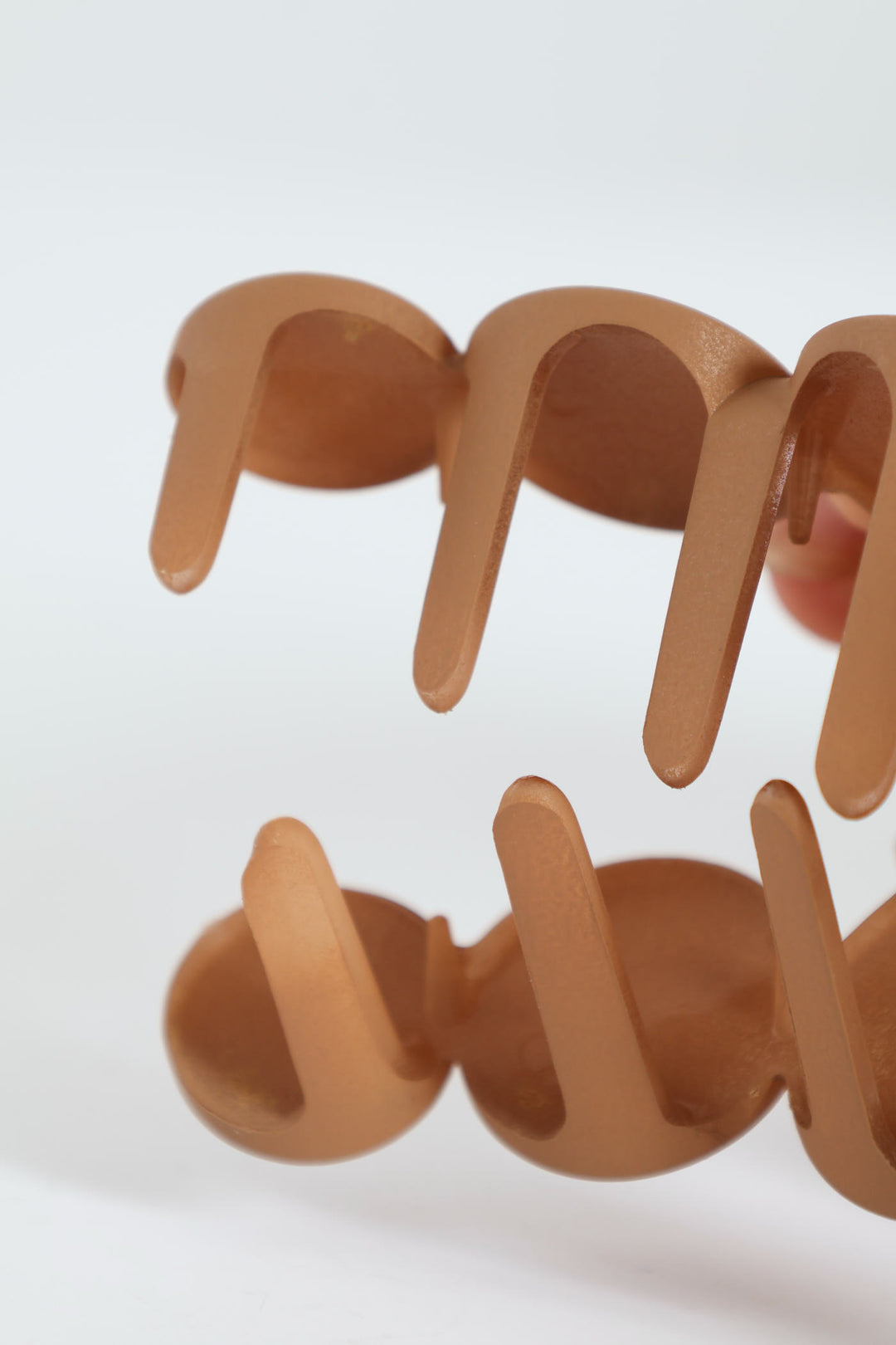 Bubble Matte Hair Clip - Caramel