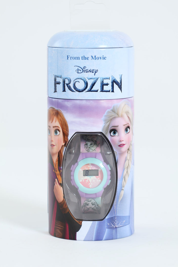 Pre-Girls Frozen Tin Watch Set - Blue