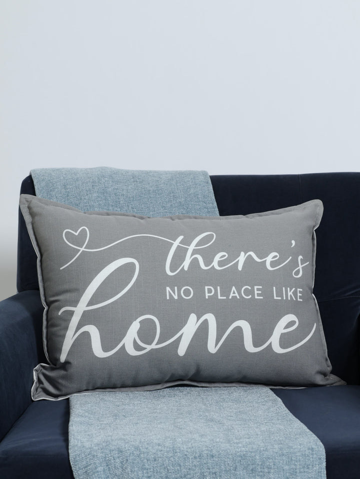 There's No Place Like Home Scatter Cushion - Grey