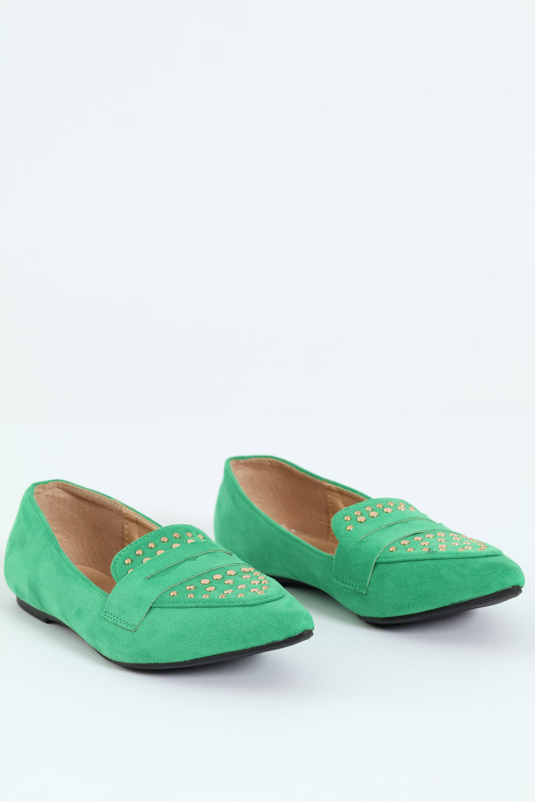 Studded Penny Loafer - Green