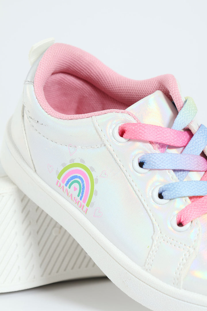 Pre-Girls Pearly Sneaker - White