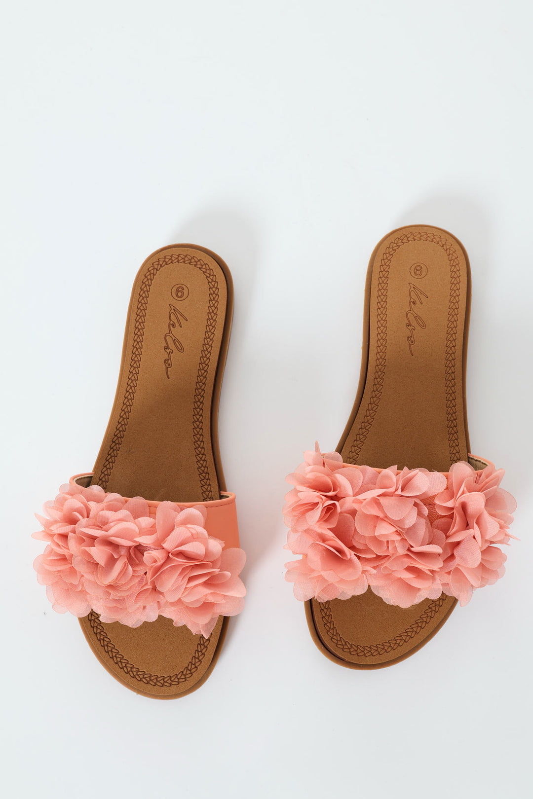 Floral Summer Sandal - Peach