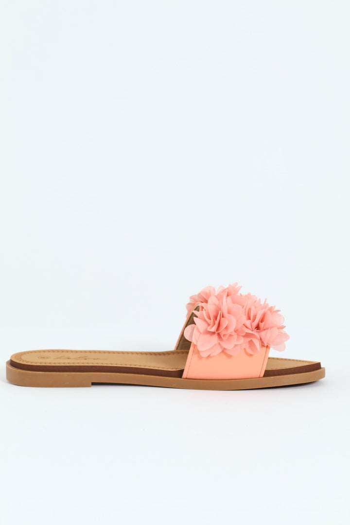 Floral Summer Sandal - Peach