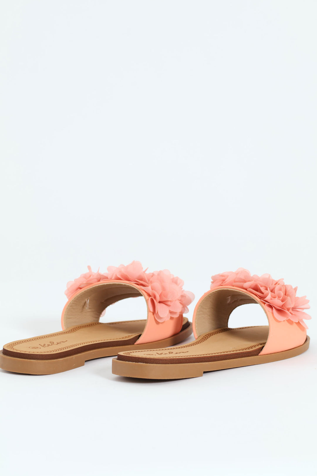 Floral Summer Sandal - Peach