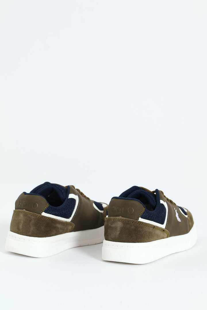 Boys Colourblock Sneaker - Olive