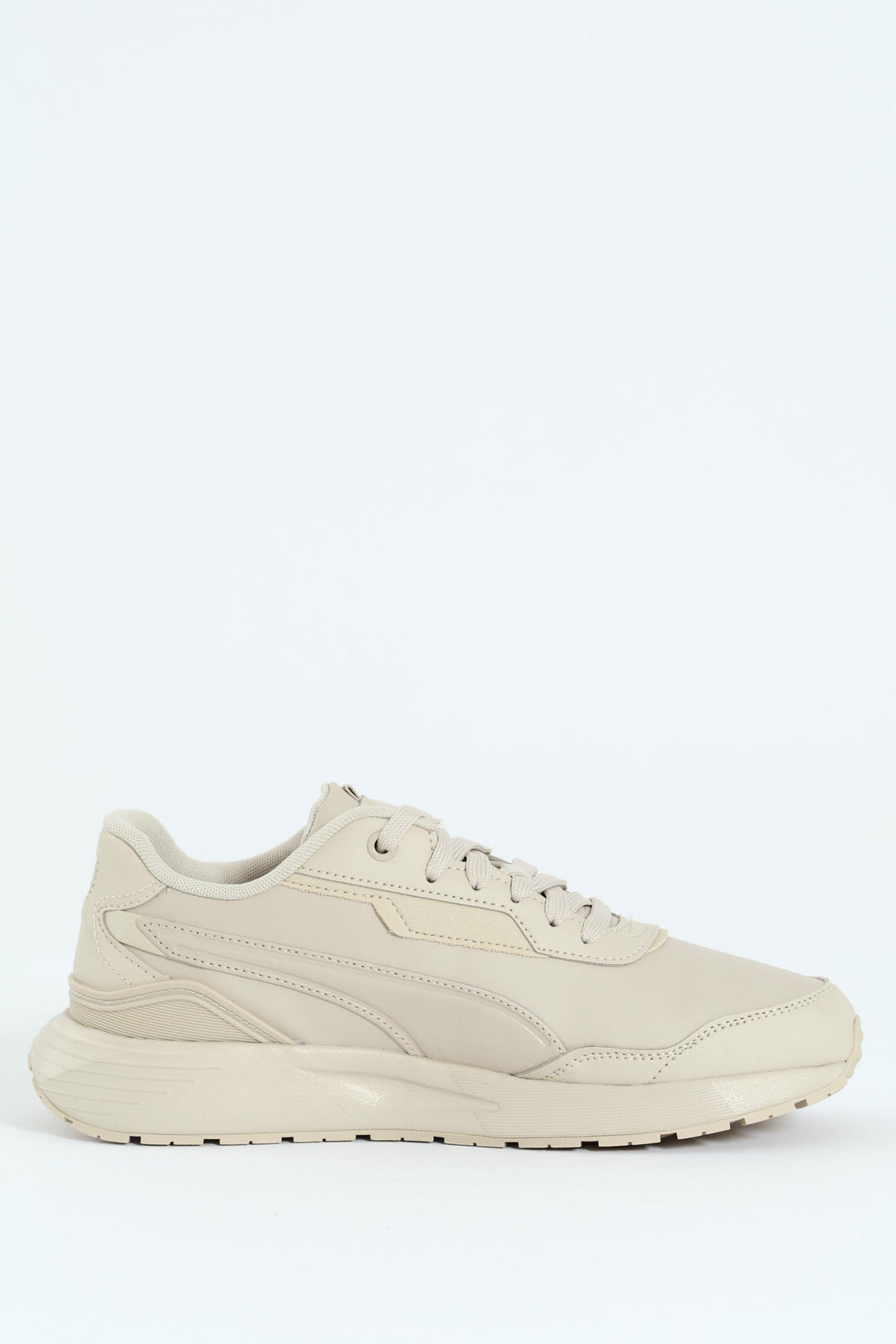 Runtamed Mono Lace Up Sneaker - Beige