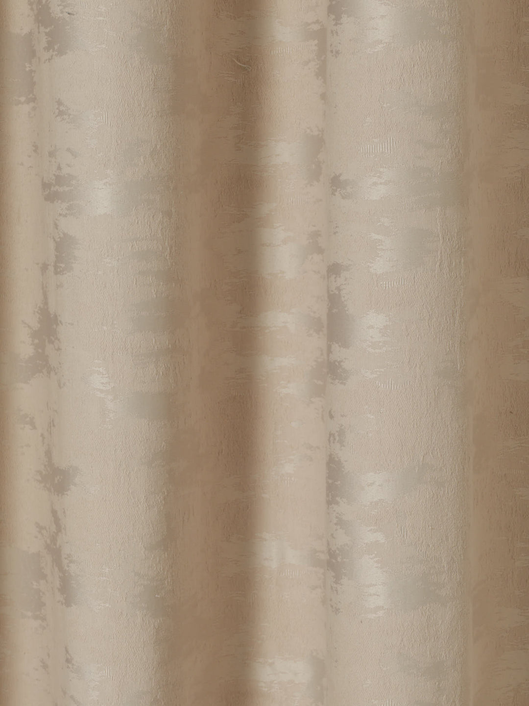 Eyelet Lined Jacquard Marble Curtain - Taupe