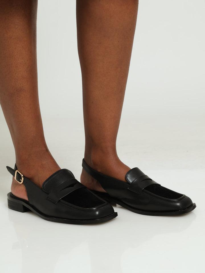 Slingback Pennymoc Loafer - Black