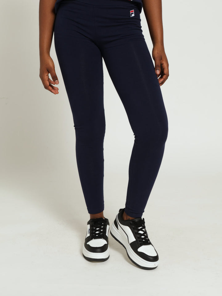 Girls Trinity Leggings - Navy