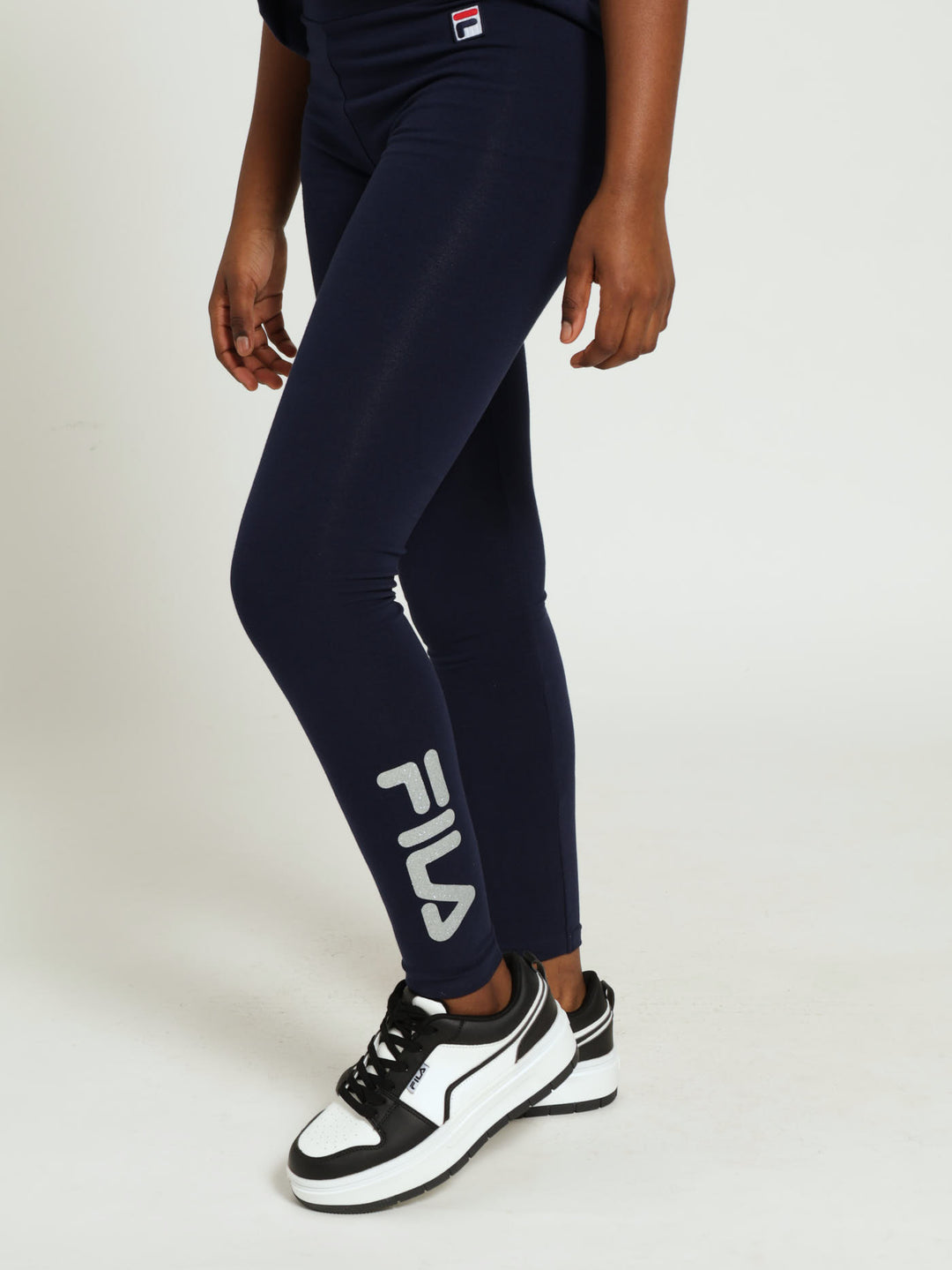 Girls Trinity Leggings - Navy