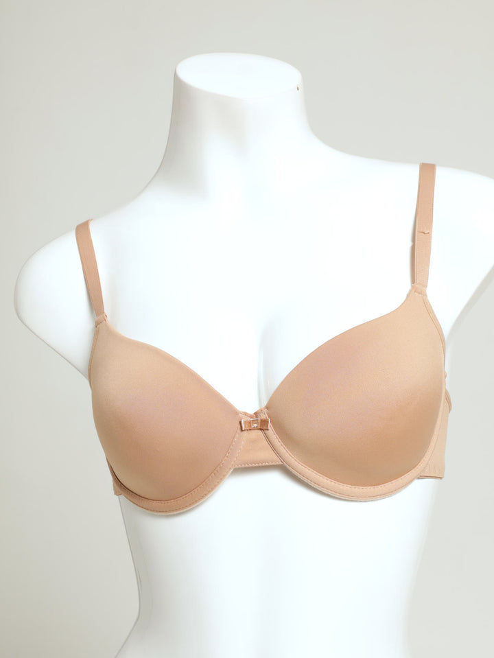 2 Pack 1Up Plunge T-Shirt Bra - White/Beige