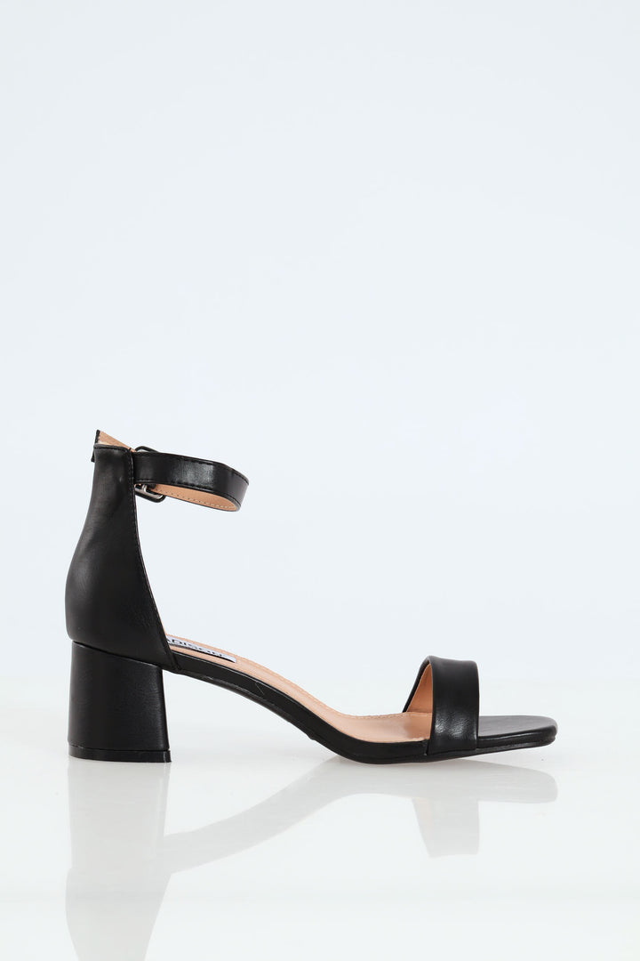 Amira 2 Closed Quarter Jocky Strap Heel - Black