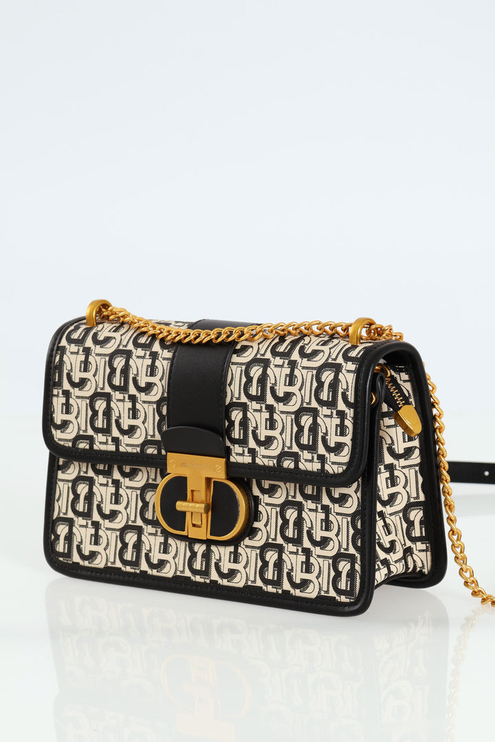 Monogram Flapover Sling Bag - Multi