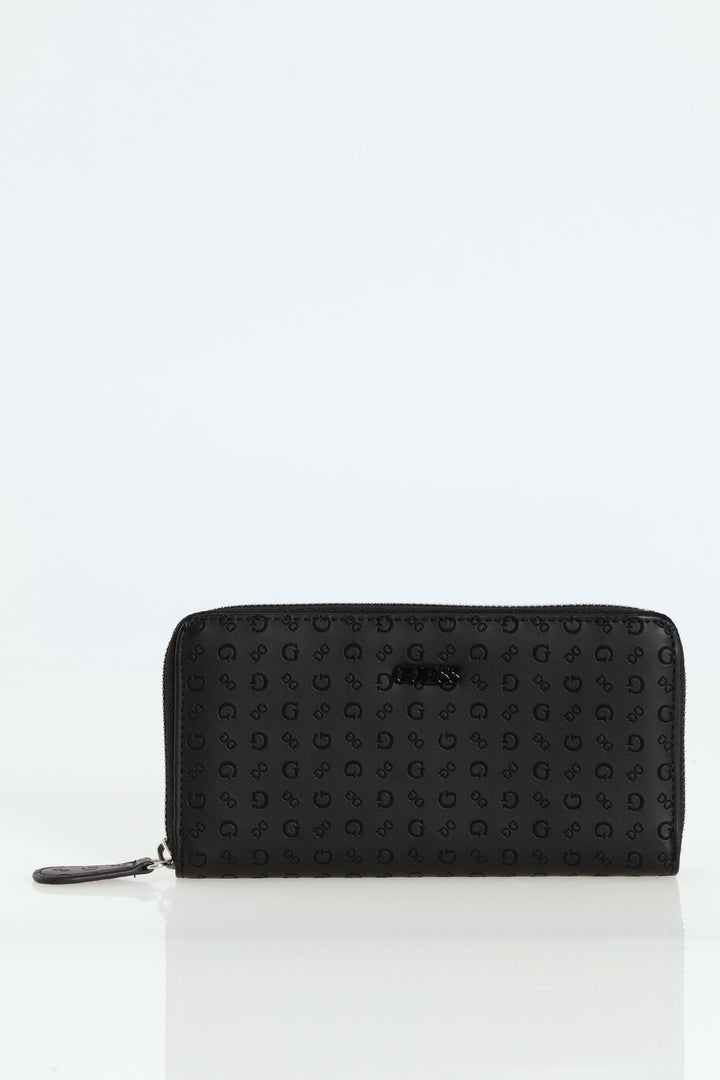 Niko Medium Zip Around Purse - Black