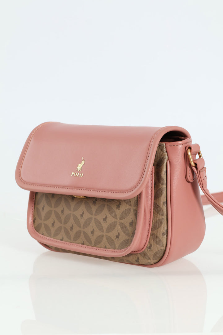 Havana Flapover Bag - Dusty Pink