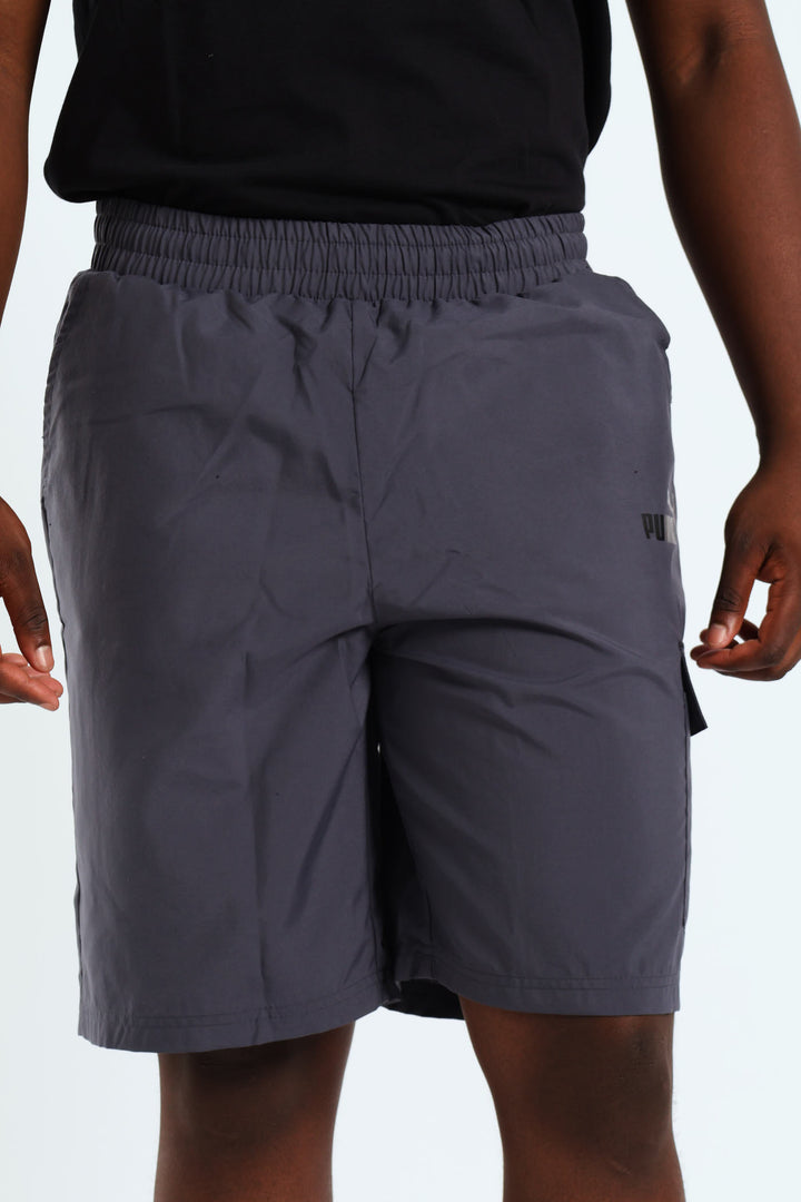 Woven Cargo Shorts - Charcoal