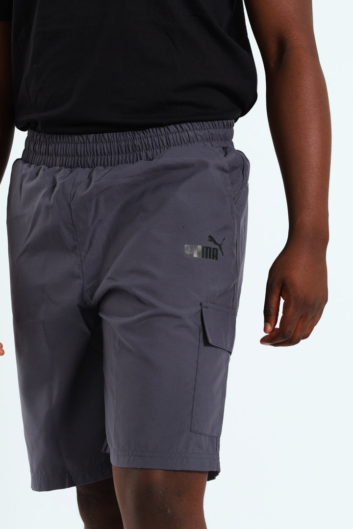 Woven Cargo Shorts - Charcoal