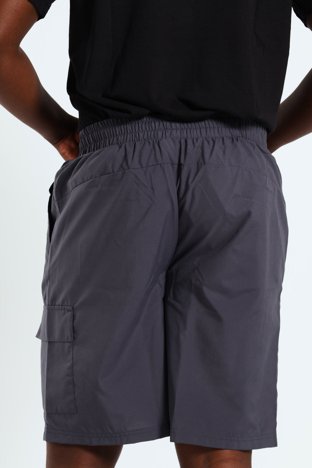 Woven Cargo Shorts - Charcoal