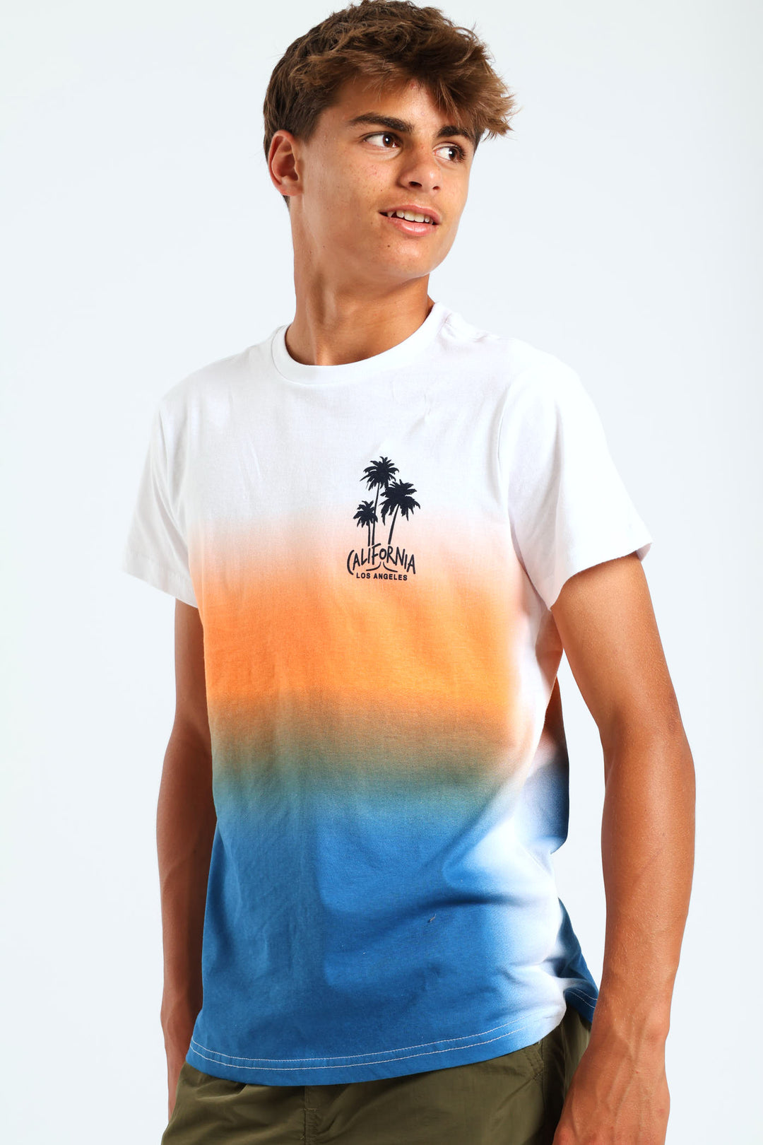 Boys Ombre Back Print Tee