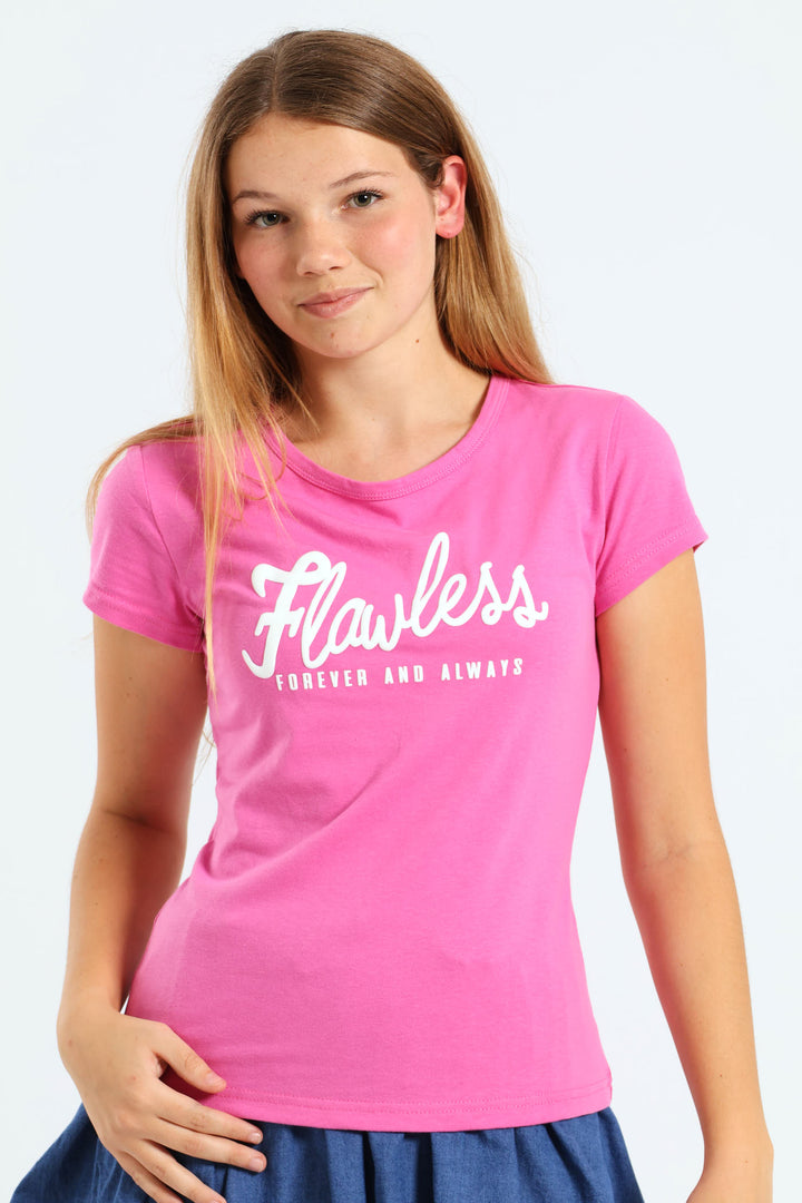 Girls Flawless Tee - Pink