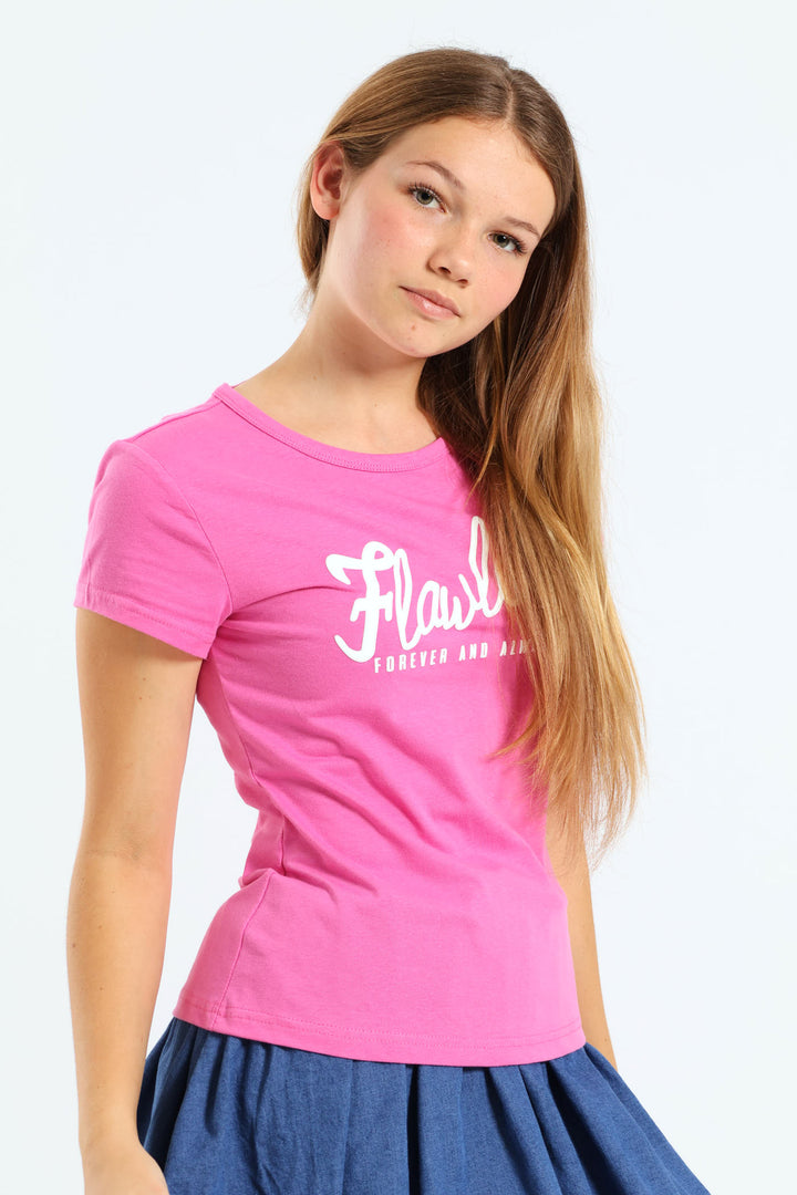 Girls Flawless Tee - Pink