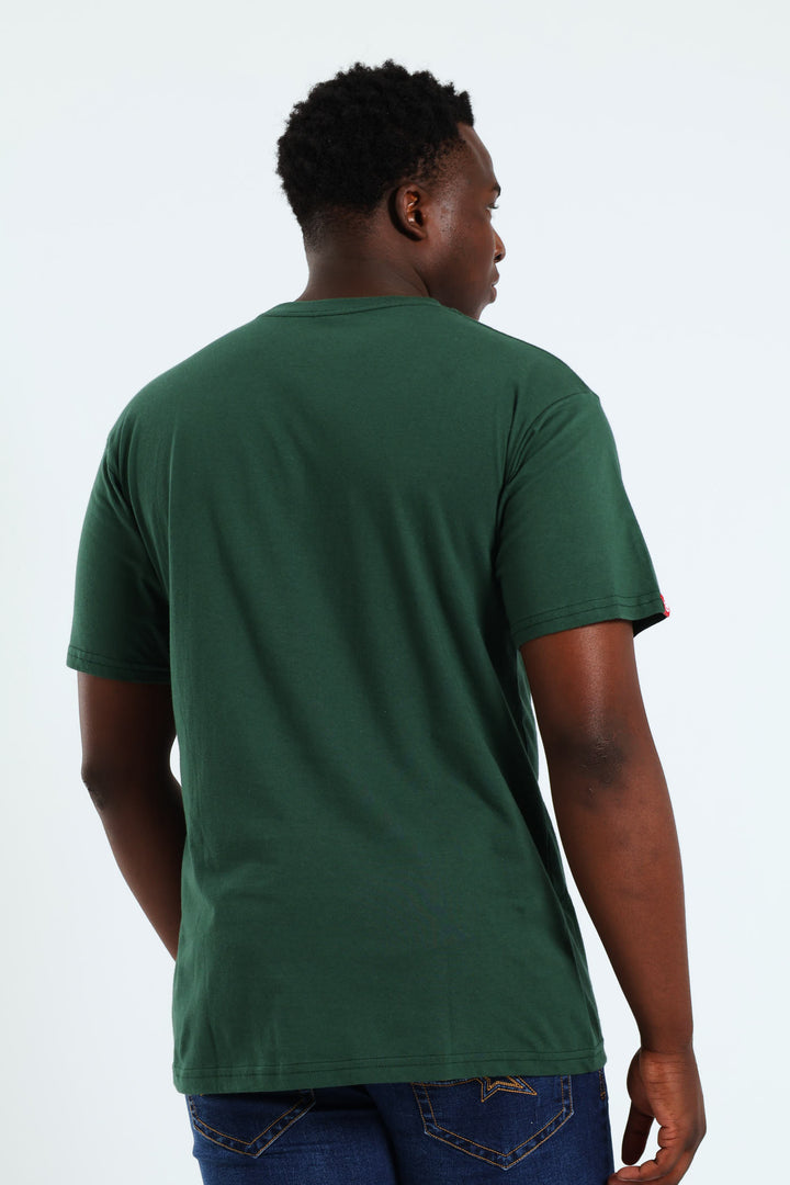 Never Out HD Print Tee - Green