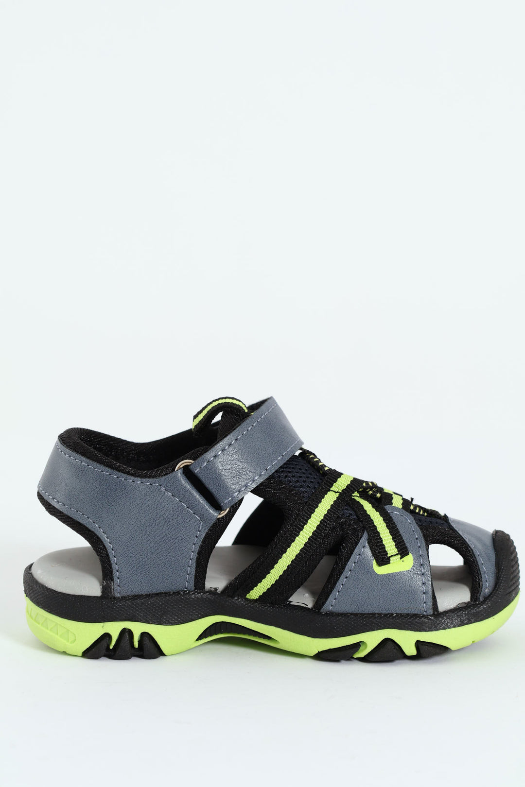 Pre-Boys Closed Toe Adventure Sandal - Blue/Lime