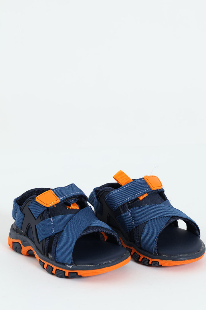 Pre-Boys Neoprene Open Toe Adventure Sandal - Navy