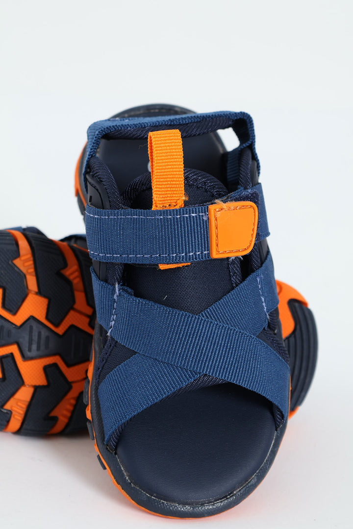 Pre-Boys Neoprene Open Toe Adventure Sandal - Navy