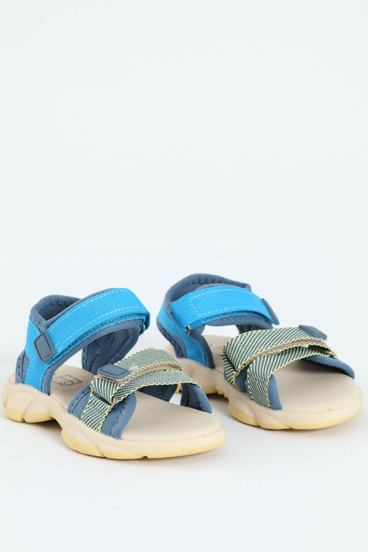 Pre-Boys Open Toe Adventure Sandal - Blue