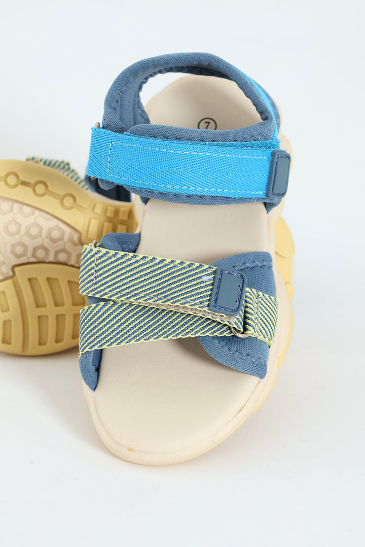 Pre-Boys Open Toe Adventure Sandal - Blue