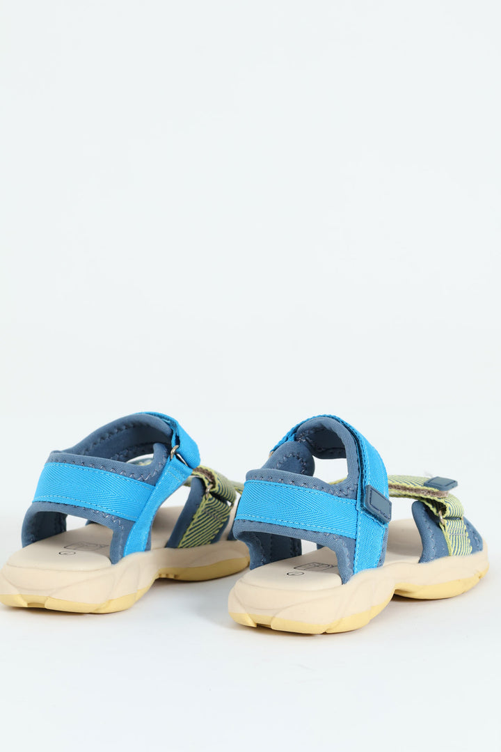 Pre-Boys Open Toe Adventure Sandal - Blue