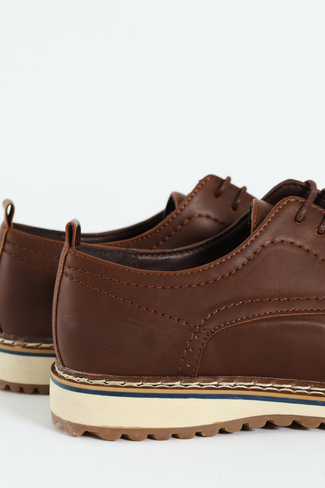 Lace Up Derby Shoe - Chocolate