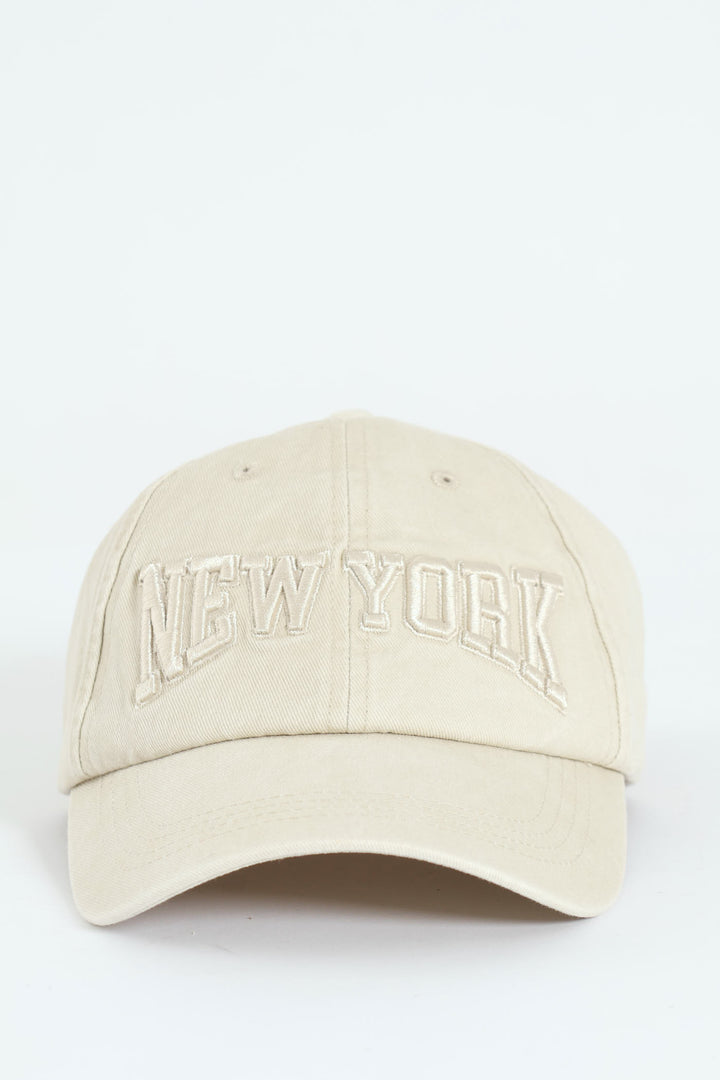 Embroided Cap - Stone