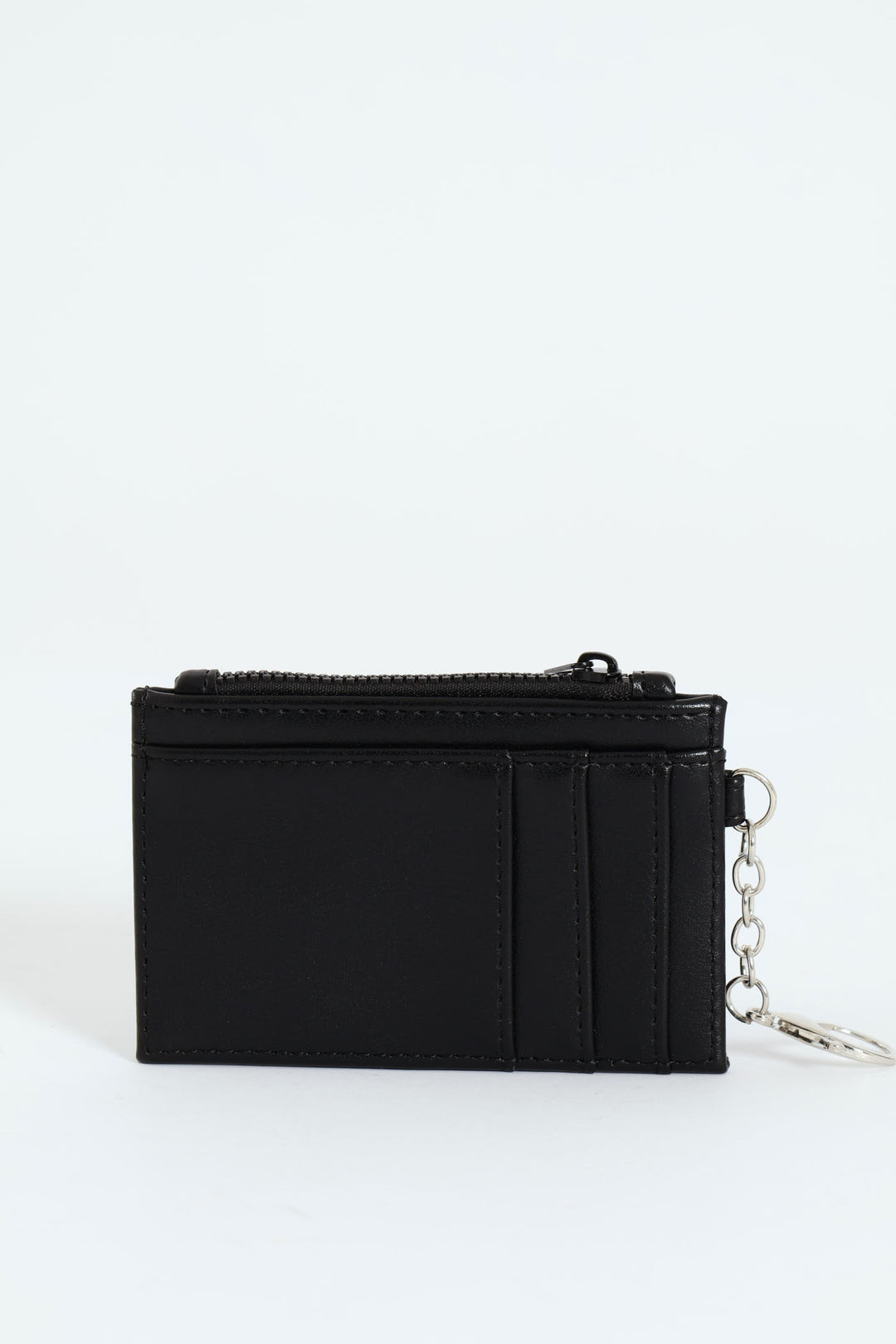 Key Chain Embossed Wallet - Black