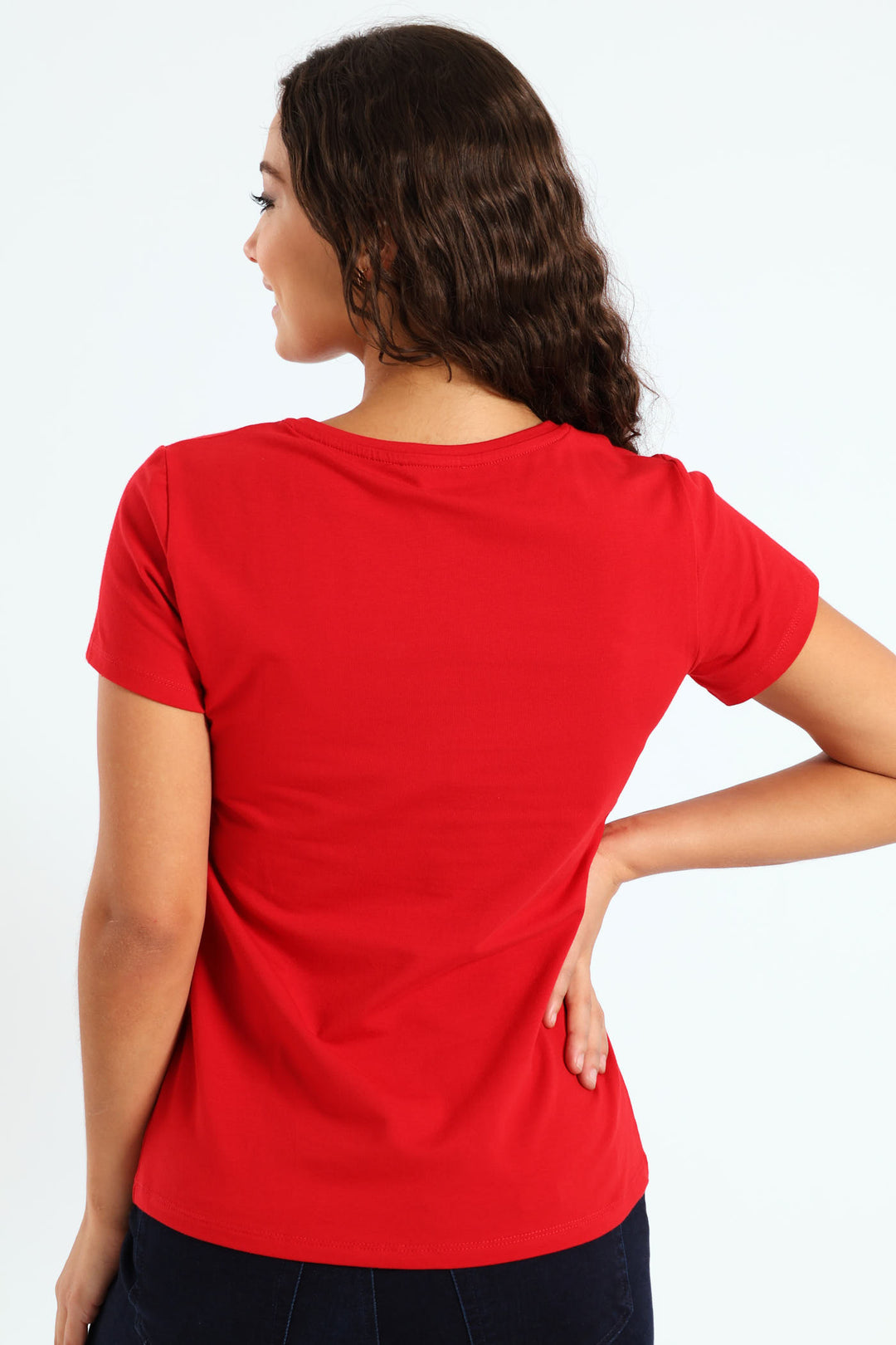 Regular Fit Multi-Technique Logo Top - Red