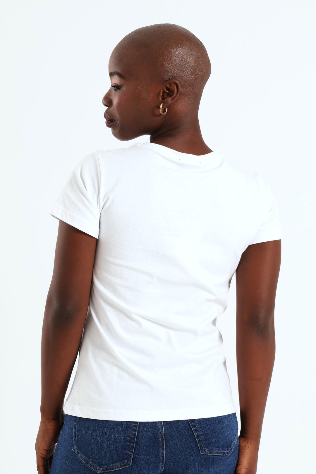 Regular Fit Multi-Technique Logo Top - White