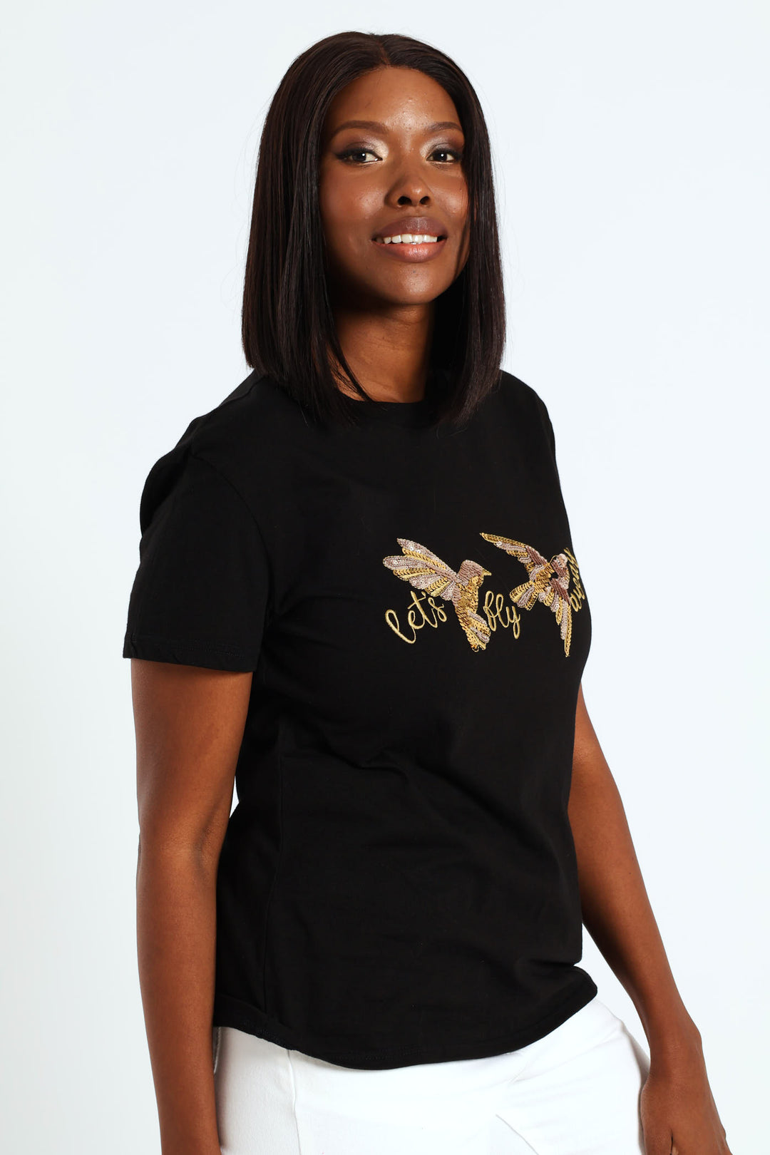 Lets Fly Away Tee - Black