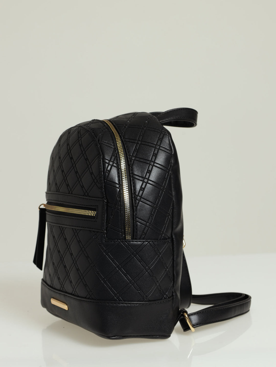 Embossed Backpack - Black