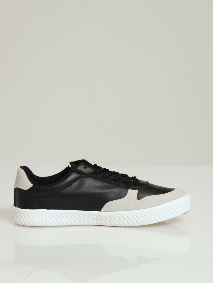 Allie Zip Sneaker - Black/Grey