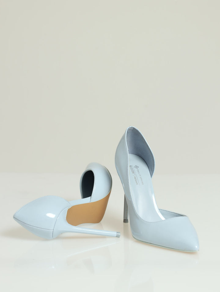 Mesmerize Stiletto Court Heel - Light Blue